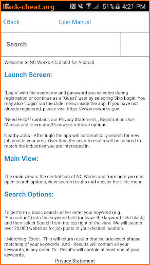 NC Works screenshot