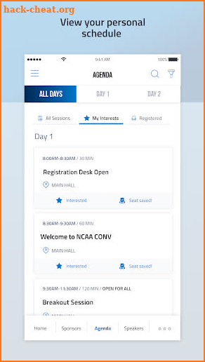 NCAA CONV screenshot