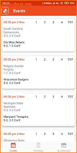 NCAA Football Live - NCAA Scores, Schedule, Stats screenshot