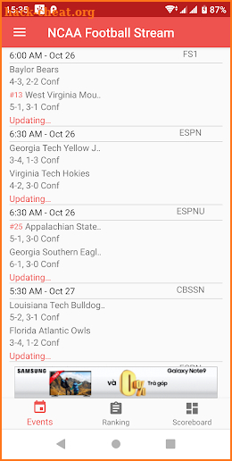 NCAA Football Stream screenshot