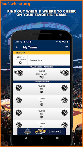 NCAA Volleyball Championship screenshot