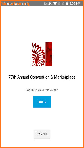 NCAI Events screenshot