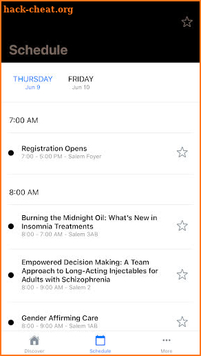 NCAP Meetings screenshot
