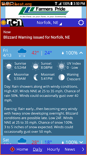 NCN Weather screenshot