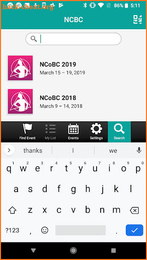 NCoBC Conference screenshot