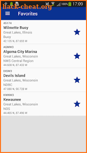 NDBC NOAA Buoy Weather Marine screenshot