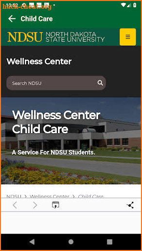 NDSU Wellness Center screenshot