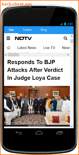 NDTV screenshot
