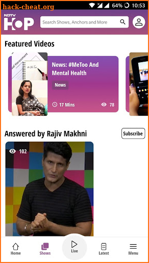 NDTV Hop Live screenshot