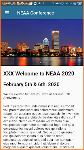 NEAA Conference screenshot