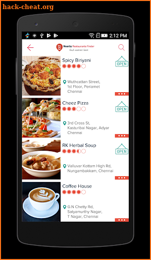 Nearby Restaurants Finder screenshot