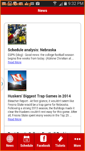 Nebraska Football screenshot
