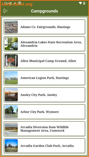 Nebraska State RV Parks & Camp screenshot