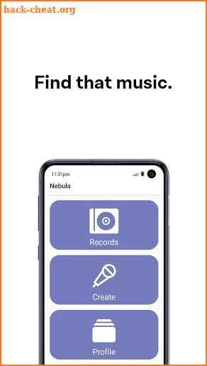 Nebula - Hum and find music screenshot