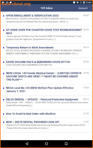 NECA-IBEW Local 145 Benefits screenshot