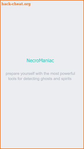 Necro Maniac ( Real ghost detector ) screenshot