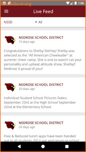 Nedrose School District screenshot