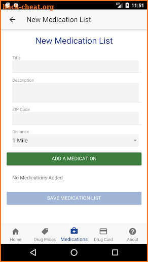 NeedyMeds Discount Drug Card screenshot