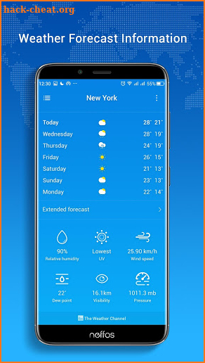 Neffos Weather screenshot