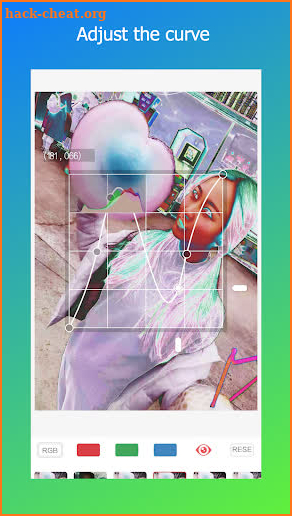Negative Image - Invert Image,Curve adjustment screenshot