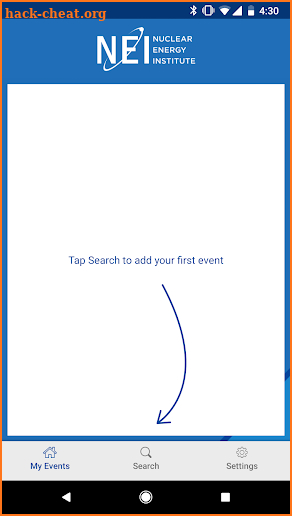 NEI Events screenshot