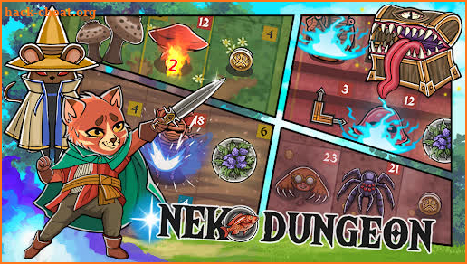 Neko Dungeon: Puzzle RPG screenshot