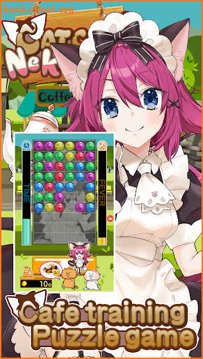 Neko Pazu:Cat waitress cafe training puzzle game. screenshot