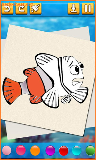 Nemmo Doodle Fish Coloring Book screenshot
