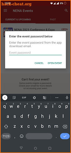NENA Events screenshot