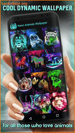 Neon Animals Wallpaper screenshot