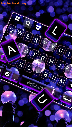 Neon Army Bomb Keyboard Background screenshot