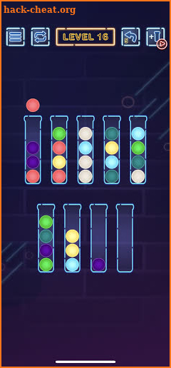 Neon Ball Sort - Bubble Color Sort puzzle Games screenshot