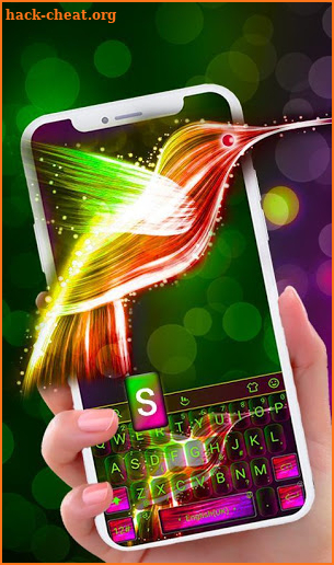 Neon Bird Keyboard Theme screenshot