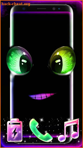 Neon Black Monster Theme screenshot