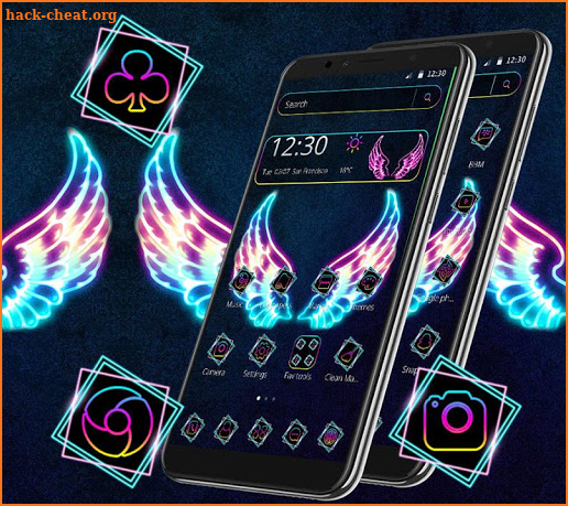 Neon Bright Wing Theme screenshot