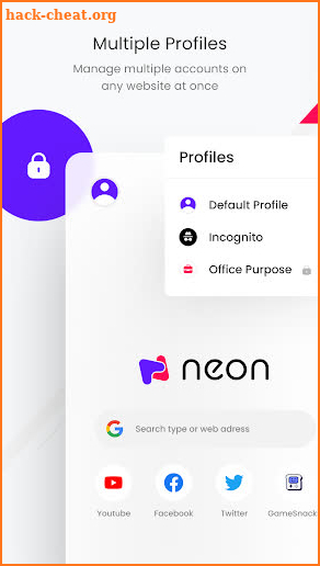 NEON Browser - Fast & Light screenshot