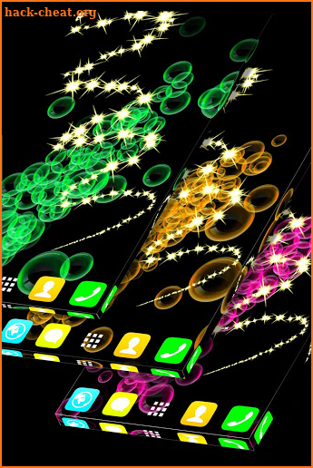 Neon Bubble Live Wallpaper screenshot