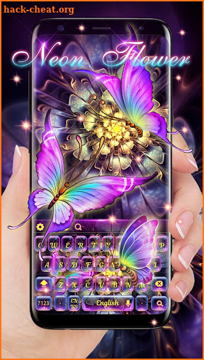 Neon Butterfly keyboard screenshot