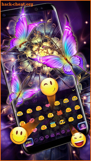 Neon Butterfly keyboard screenshot