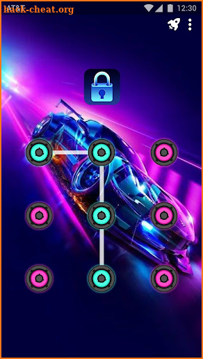 Neon Car - App Lock Master Theme screenshot