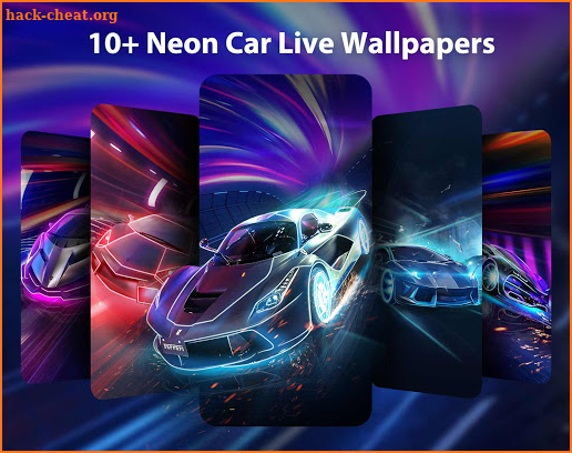 Neon Car Live Wallpaper Themes screenshot
