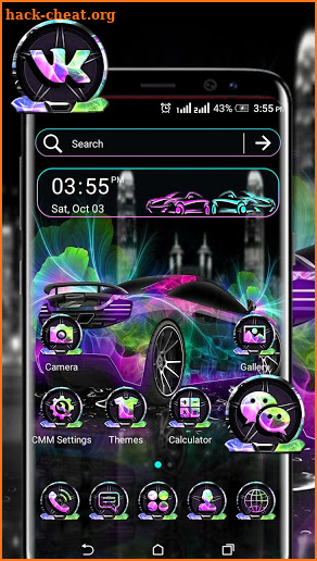 Neon Car Theme screenshot