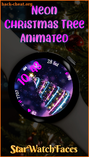 Neon Christmas Tree Animated screenshot