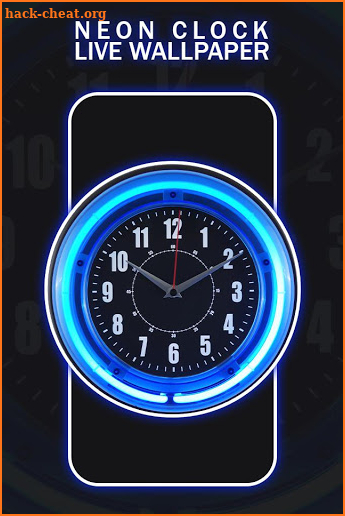 Neon Clock Live Wallpaper screenshot