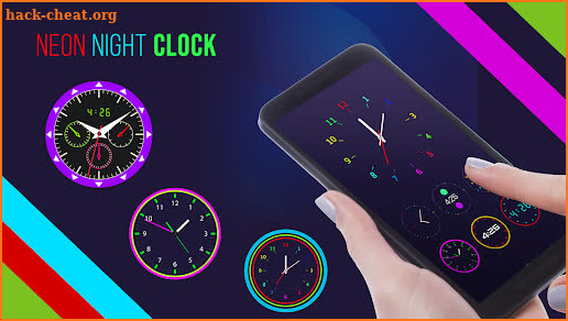 Neon clock: Neon Night Clock screenshot