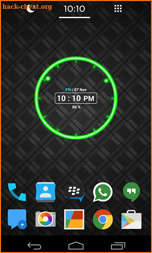 Neon Clock Widget screenshot