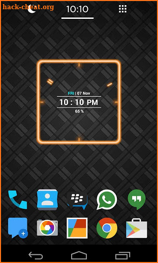 Neon Clock Widget screenshot