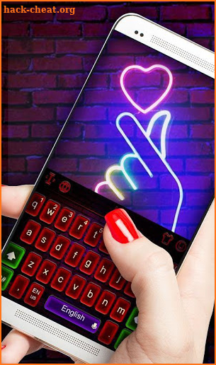 Neon Club Keyboard Theme screenshot