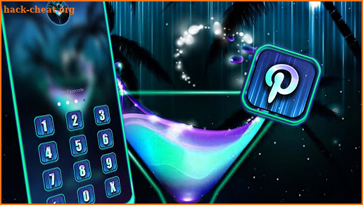 Neon Cocktail Launcher Theme screenshot