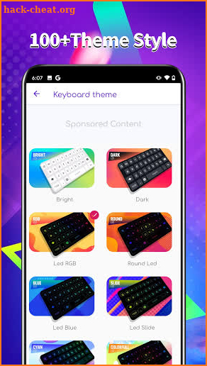 Neon Color Keyboard screenshot